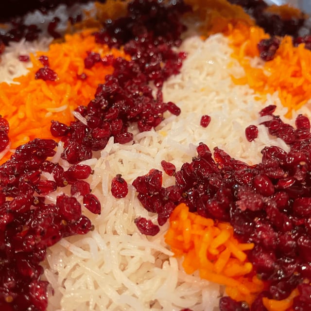 Zereshk Rice (GF, VG).