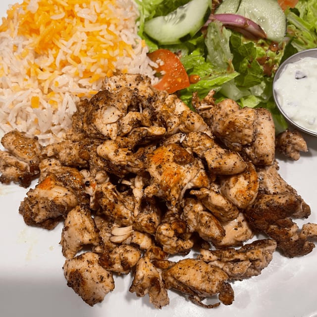 Shawarma Plate (GF) (Chicken & Lamb Halal).