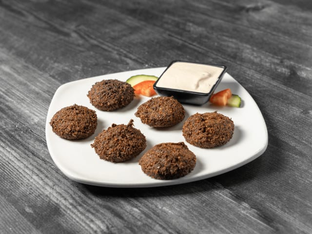 Falafel (GF, VG).